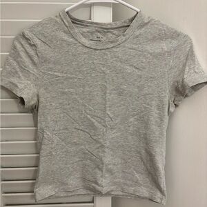 Abercrombie gray baby tee